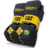 CAT Caterpillar 6 paia di calzini da lavoro REAL WORK SOCKS da donna e uomo, calzini da lavoro, calzini da lavoro, taglia 35-50