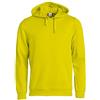 CliQue Felpa con cappuccio basic da uomo, opaca, Giallo (Visibilità Giallo), M
