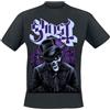 Ghost Top Hat V Uomo T-Shirt Nero 100% Cotone Regular