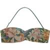 YAMAMAY - Bikini Parte Alta a Fascia Senza Ferretto, Imbottitura Removibile, Donna, Marigold, Verde Scuro, Stampa Floreale