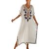 LikeJump Cardigan Bohemien da Donna Camicia da Notte Loungewear Abito da Spiaggia Copricostume Abito Caftano Sarong Pareo