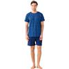 Noidinotte; more than pyjamas Noidinotte - Pigiama Uomo Estivo in Cotone Articolo Colorful. - S Blu