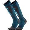 Sidas Ski Expert - Calze da sci unisex, rinforzate, comode, alte prestazioni, polsini a costine, spessore medio, Uni Blu, 42-44