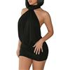 AMABILEMIA Vestito Donna Corto Sexy Estivo Mini Abito Elegante Vestitino Sera AM234-L