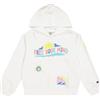 Champion Legacy Girl - Graphic Hoodie, Felpe con Cappuccio Bambina, White (WW001),