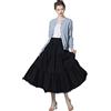 BEAUTELICATE Sottogonna Donna Cotone Corta Lunga Antistatico Retro Sottoveste con Pizzo Mezza Gonna per Abiti Nero Bianco Blu