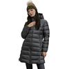 Blauer Giubbino lungo Impermeabile, Piumino lungo da donna modello AGNES 25WBLDK03102 (IT, Testo, M, Regular, Regular, 978GG ANTRACITE interno grigio)