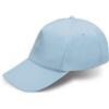 Generico Cappellino Bambino 20 Pezzi 5 Pannelli 100% Cotone con Visiera Rigida precurvata e Chiusura Regolabile con Velcro a Strappo per Gite e Campo Estivo (IT, età, Taglia Unica, Celeste)