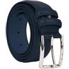 GianMarcoVenturi Cintura In Vera Pelle, Unisex per Uomo e Donna, Made In Italy, Accorciabile, 3,5 cm, Con Scatola