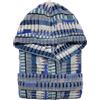 Nada Home Accappatoio Unisex Uomo Donna in Spugna Velour Cinigliato 100% Cotone 500gr con Cappuccio - Morbido, Assorbente ed Elegante, Design Jacquard