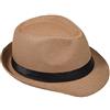 Miobo Cappello di Paglia, Cappello Panama, Cappello Fedora, Design Trilby, Protezione Solare 54-Cappello di Paglia-Cammello