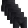 Jack & Jones S Confezione da 5 boxer da uomo, confezione multipla, Nero 953, XL