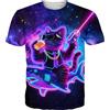 Fanient T-Shirt da Donna Uomo Coppia Abbigliamento Quotidiano T-Shirt per attività Allaperto T-Shirt Sportiva Divertente con Stampa di Gatto Taglia M