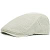 KeepSa Berretto Piatto da Uomo in Pura Canapa Gatsby Ivy Irish Hat Strillone Berretti