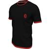 hermet T-Shirt Uomo Milan Cotone Prodotto Ufficiale Vari Modelli (Milan C, S)