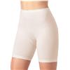 JADEA Slip Donna Gamba Lunga in Cotone, Pantaloncino Donna (6 Pezzi Bianco, 4)