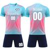 OPUTWDF Completi da Calcio Personalizzabili Bambino Uomo con Numero Nome Team Logo Divise Calcio Personalizzate (Blu lago 2)
