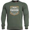 Pentagon Uomo Hawk Maglione Train Your Passion Camo Green Taglia L