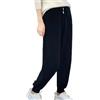 Generic Pantaloni da donna in 100% lana merino e cashmere, pantaloni invernali con elastico in vita.