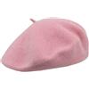 Melegari Berretto Basco Donna | 100% Lana | Margie Beret | Made in EU (Rosa 600)