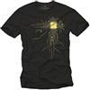 MAKAYA Geek CPU - Maglietta Nerd Regali Divertenti Theory T-Shirt Nera XXXXL