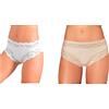 JADEA Slip Donna in Cotone Elasticizzato, Offerta 6-12 Pezzi, Slip Donna Midi Art 742 (12 Pezzi 6 Bianco+6CIPRIA, 4)