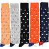 Intocco 6 Paia Calze da Uomo Estive Colorate con Fantasia in Filo di Scozia - Cotone Elasticizzato - Made in Italy - Resistenti - Lunghe e Corte (39/42, Gamepad Basso)
