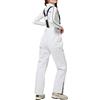 Générique Pantaloni da sci da uomo e donna, impermeabili, tuta da neve calda con spalline regolabili, tuta tinta unita, pantaloni da snowboard da uomo, comodi per pattinaggio all'aperto