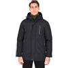 Ciabalù Parka Uomo Invernale Impermeabile con Cappuccio Slim Fit Giaccone Imbottito Pesante (3XL, Blu)