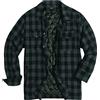 COOFANDY Camicia da Taglialegna Camicia da Uomo in Flanella Scozzese in Cotone a Maniche Lunghe per Il Tempo Libero Camicia Tradizionale in Flanella Invernale per Uomo Blu Navy S