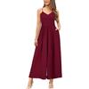 LAISHEN Tuta da donna Tute corte Pantaloni eleganti a gamba larga Complesso casual estivo da donna
