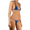 Sohimary 211 Donna Mini Perizoma String Bikini Cerniera XS S M 38 40 42 44 Blu