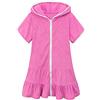 WWricotta 2026 Accappatoio Assorbente con Cappuccio e Cerniera per Bambine, Copricostume da Spiaggia in Terry, Perfetto per Piscina e Mare/A