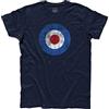 3stylershop T-Shirt Uomo Target MODS Scooter Vintage Italian Style Motorcycle Moto papà Regalo Compleanno - 100% Cotone 185 gr/mq