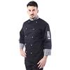 tessile astorino Ricamo 0, Giacca Cuoco Uomo - 100% Cotone - Casacca Chef Nera/Scozzese - Divisa per Cucina e Ristorante - Made in Italy (XXXXL)