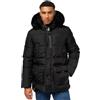 STONE HARBOUR Giacca trapuntata invernale da uomo B739, Nero , M