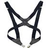 LIUHLFSR Bretelle da uomo regolabili a forma di X con cinturino elastico e clip laterale incrociate, for adulti, pantaloni, abbigliamento accessori Per Abbigliamento Formale(Black)