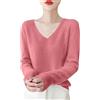HOOUDO Maglione Bianco Donna con Scollo a V 2025 Casual Maglione Cashmere Maglia Cashmere Elegante Maglioni Invernali Classica Maglioncino Dolcevita Donna