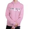 PYREX ORIGINAL - Felpa con Cappuccio da Donna in Cotone, Polsini Elasticizzati, Logo Frontale Riflettente Riflettente - Art.45160 (Rosa, M)