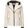 MARIKOO - Giacca da donna per le mezze stagioni, con cappuccio, colore fragola, XS-XXL