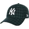 New Era 9FORTY New York Yankees Baseball Cap - MLB Flanella - Verde scuro-Bianco