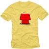 MAKAYA Maglietta Dog - T-Shirt con Stampa Cane Swag Hipster Uomo Giallo M