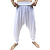 SAVARI | Pantaloni Harem | Modello Relax | Primavera e Autunno | Con le tasche | Tiro basso | Vita e gambe larghe |Pantaloni per la casa e lo yoga |Donne e uomini |Nero, Bianco, Grigio e Vino |S-3XL ·