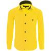Gillsonz A7vDa - Camicia per bambini per feste, a maniche lunghe, facile da stirare, disponibile in 10 colori, taglie 86-158, giallo., 104