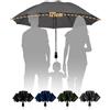Chakipee Ombrello Pieghevole Compatto Pioggia - Grigio XXL Automatico Pioggia Grande Ombrelli Antivento Robusto Inverso - Portatile Uomo Donna da Viaggio Resistenti 210T 10 Stecche