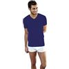 NOTTINGHAM 3 Pezzi Maglia Uomo Mezza Manica Scollo a V TV6103 in Cotone Jersey