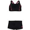 Arena - Bikini da bambina Energy Back Graphic - Nero - Taglia 6-7 Anni - Costume da bagno a 2 pezzi