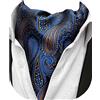 Beaface Cravatta da uomo con nodo automatico, cravatta jacquard floreale paisley in tessuto Ascot per matrimonio, business, festa, Paisley blu., Taglia unica