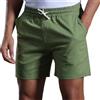 Generico Pantaloncini Uomo Lino Lavoro Running Corti in Lino Elasticizzati Casual Traspiranti con Tasche Classici Estivi Leggero per Il Tempo Libero Baggy