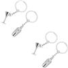 CALLARON Calice Da Vino Ciondolo Portachiavi Anelli Decorazione Zaino Scuola Strumenti Ciondoli Portachiavi Decorazioni Portachiavi Decorazione Appesa Borsa Chiave Regolabile Medaglione